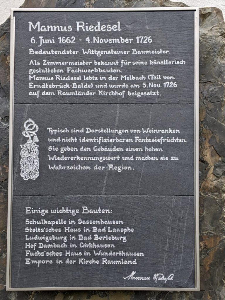 The memorial inscription