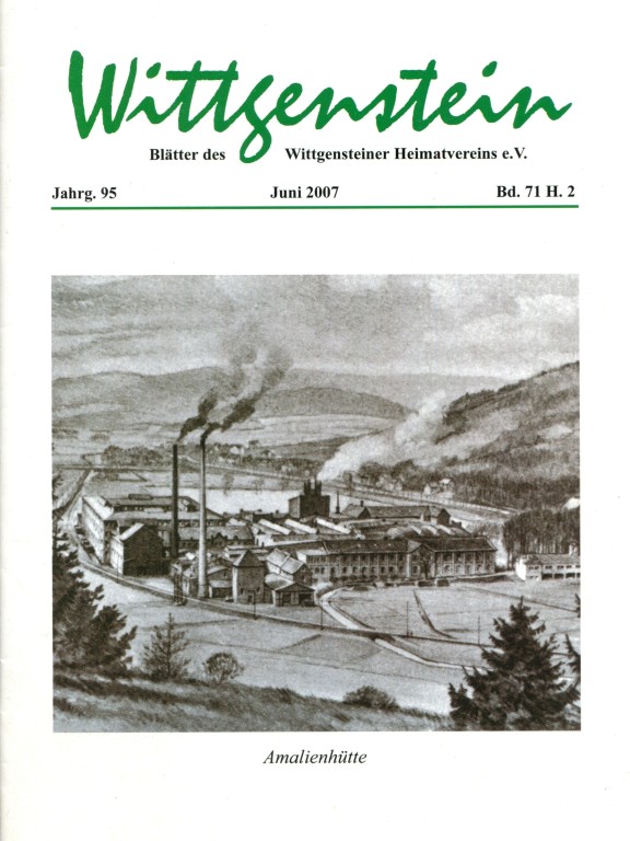 Inhaltsverzeichnisse WHV Hefte 2007