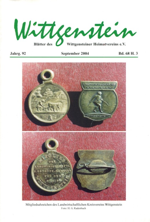 Inhaltsverzeichnisse WHV Hefte 2004