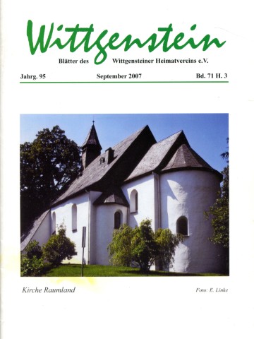 Inhaltsverzeichnisse WHV Hefte 2007