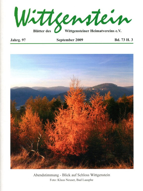 Inhaltsverzeichnisse WHV Hefte 2009