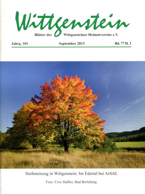 Titelseite von Heft 3 / 2013