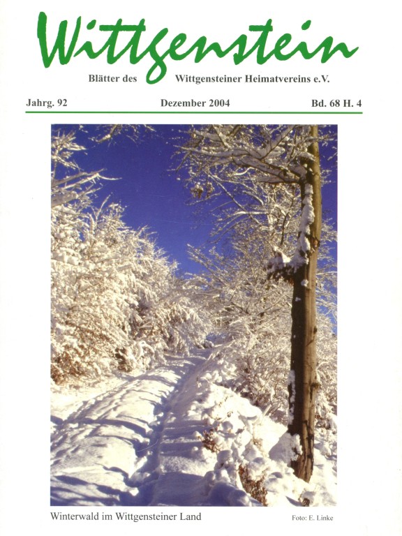 Inhaltsverzeichnisse WHV Hefte 2004