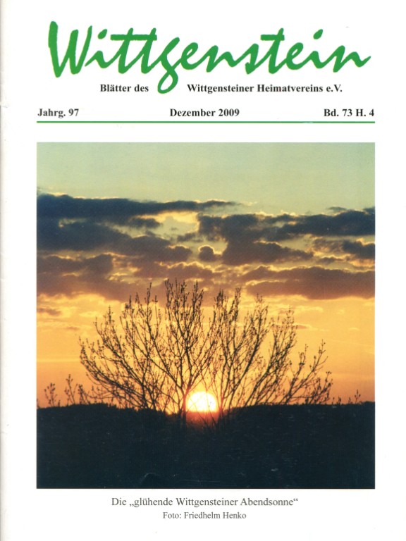 Inhaltsverzeichnisse WHV Hefte 2009