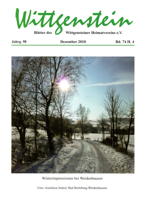 Inhaltsverzeichnisse WHV Hefte 2010